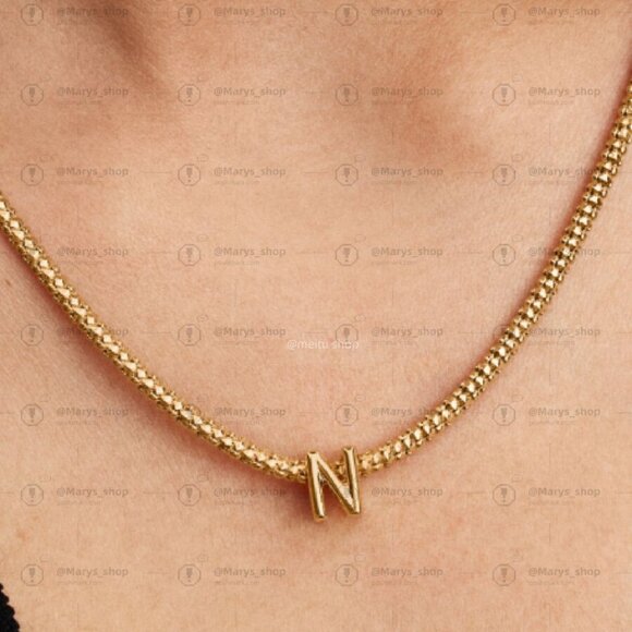 Pandora Letter N Alphabet Mini Charm|Pendant - Picture 2 of 2